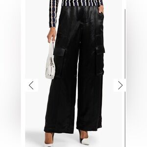 Jonathan Simkhai Black Wide Leg Pants